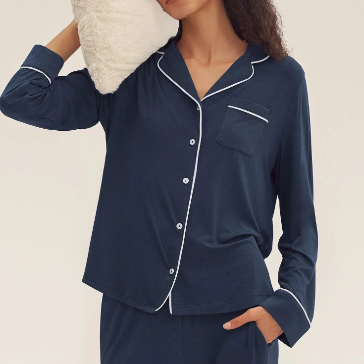 blue bamboo pyjama set - Kaluraa
